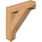 Ekena Millwork Traditional Arts & Crafts Smooth Bracket, Western Red Cedar, 5 1/2"W x 28"D x 28"H BKT06X28X28TRA03SWR - alternate 1